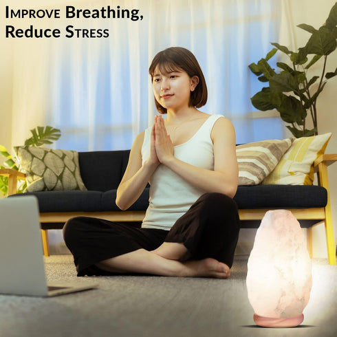 White Salt Lamp 5-7lbs | HIMALAYAN GLOW